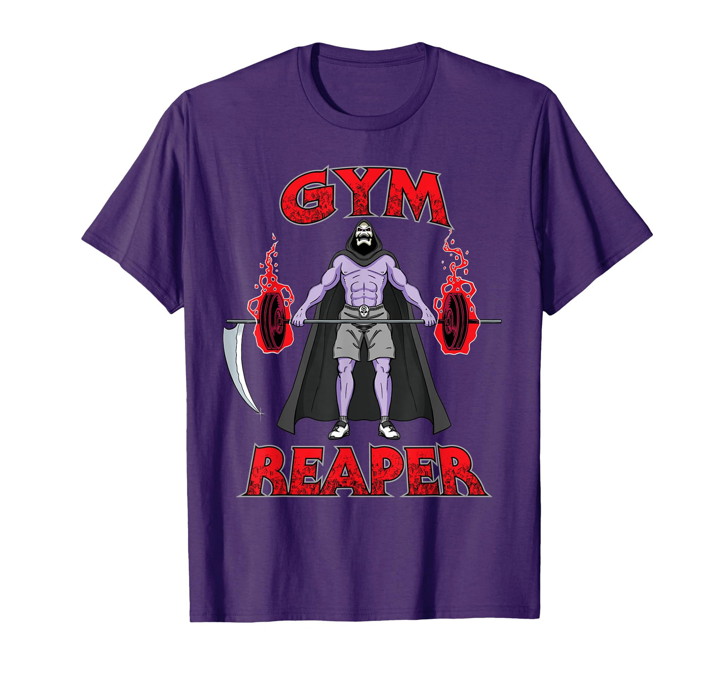Gym Reaper - Swole Grim Reaper Halloween Gym Lifting Workout T-Shirt