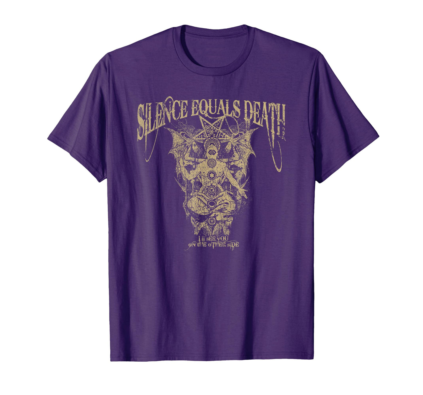 Vintage Silence Equals Death Sanity Assassin Tee T-Shirt