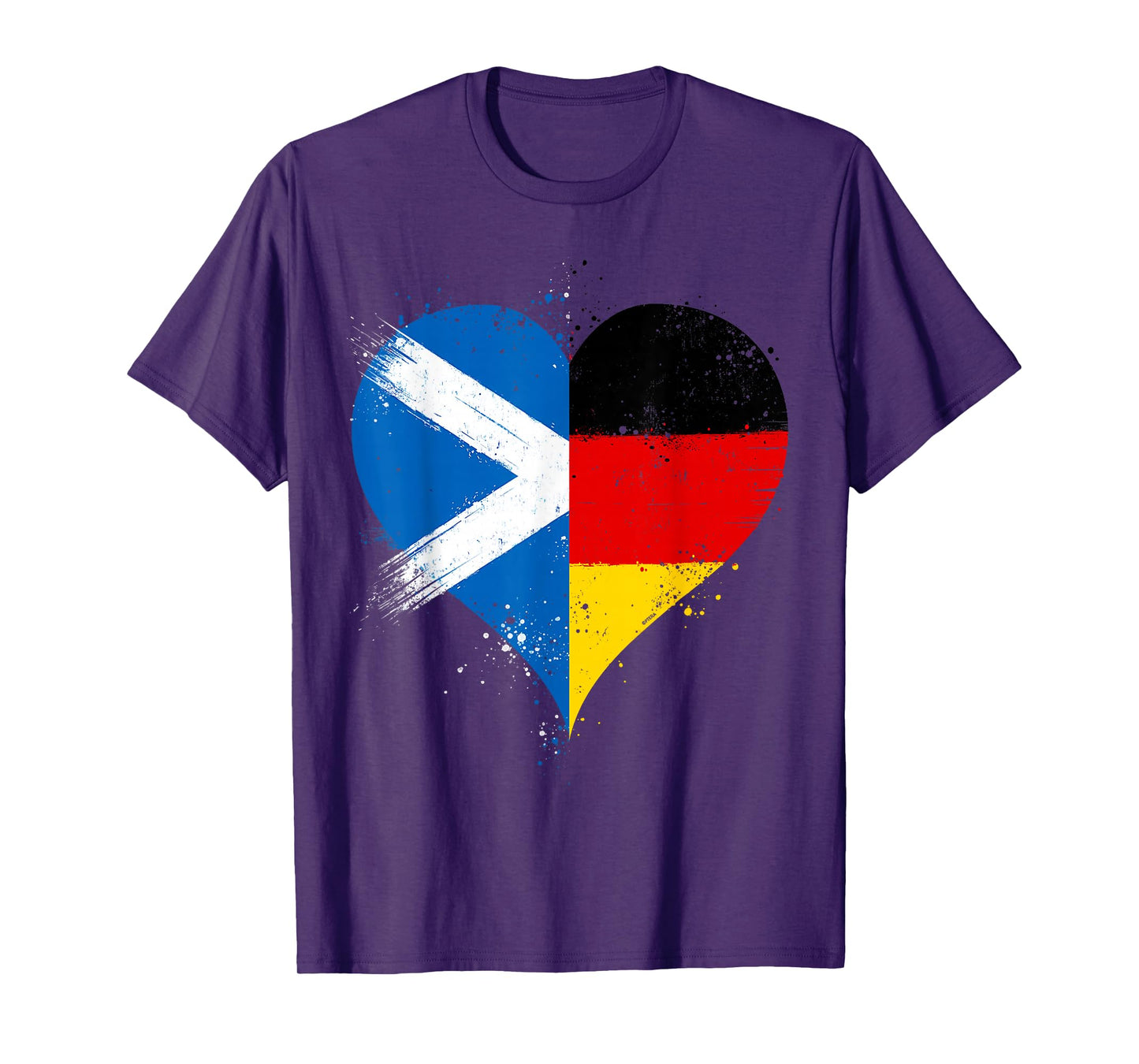 Scottish German Pride A Cool Vintage Scotland Germany Flag T-Shirt