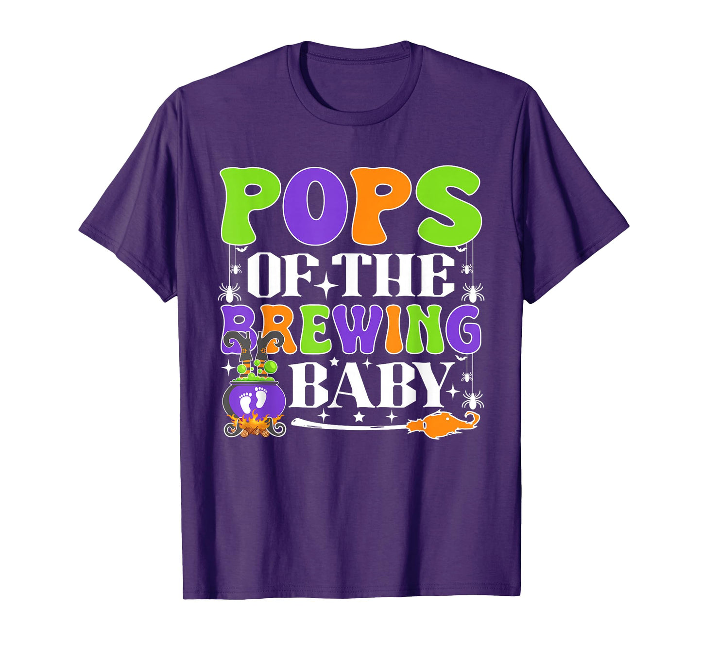 Pops of The Brewing Baby Halloween Witch Baby Shower T-Shirt