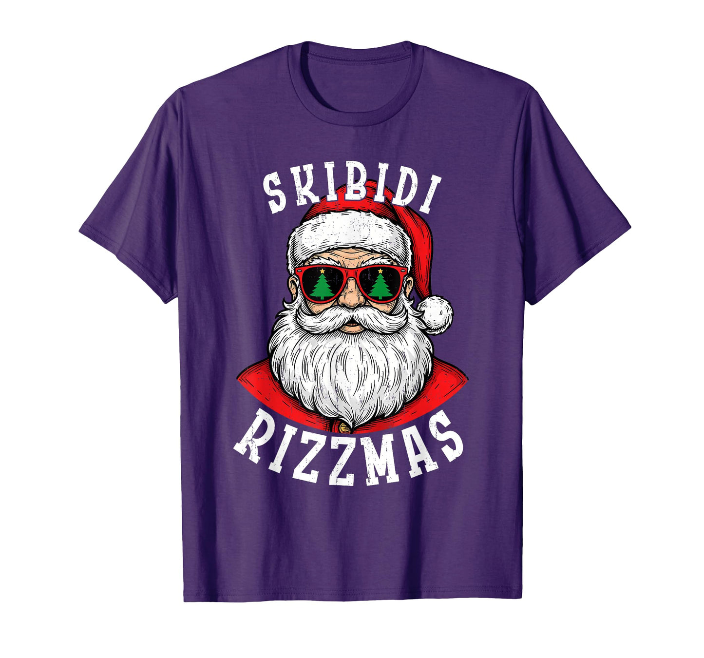 Skibidi Rizzmas Shirt Funny Merry Rizzmas Santa Christmas T-Shirt