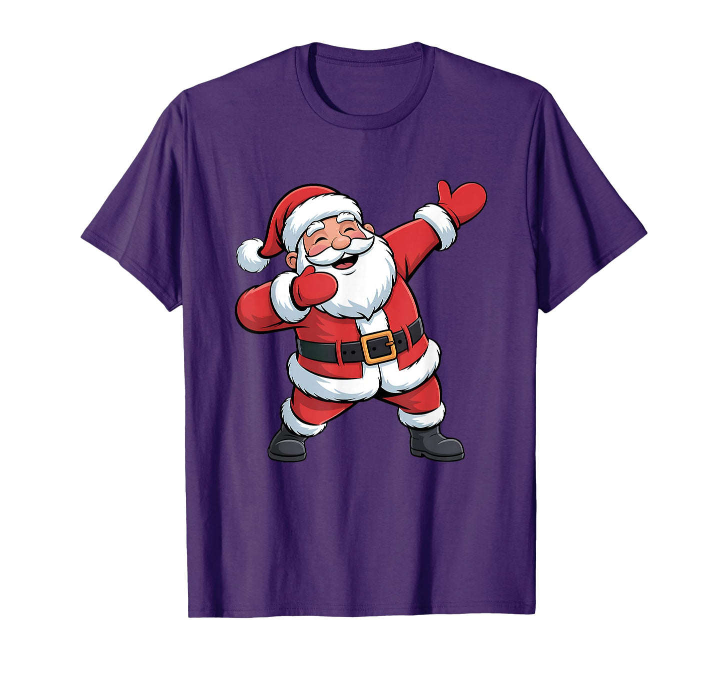 Christmas Tree Lights Funny Xmas Squad Dabbing Santa Claus T-Shirt