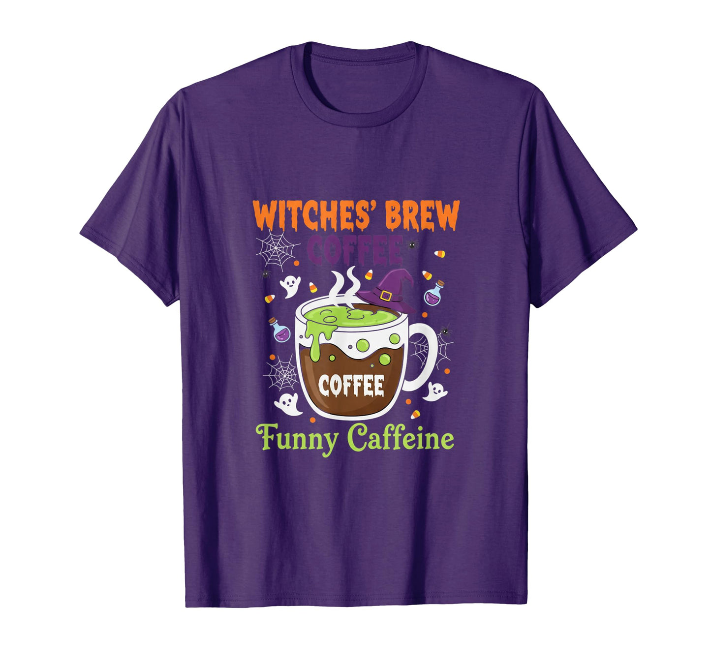 Witches Brew Coffee Halloween Funny Caffeine T-Shirt