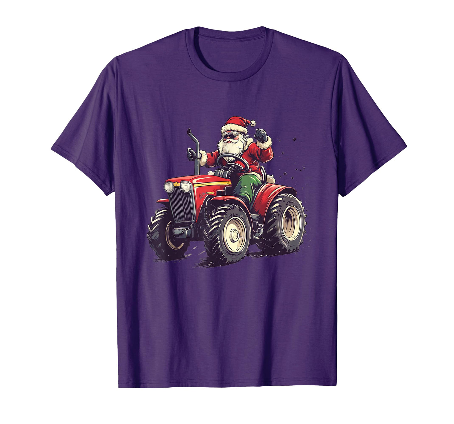 Tractor Adventures with Farmer Santa Claus for Man and Woman T-Shirt