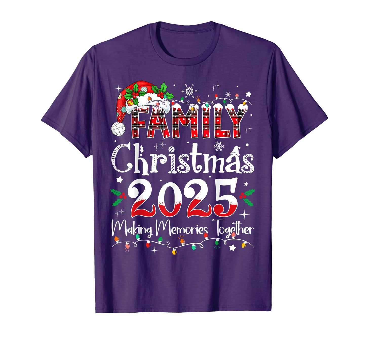 Family Christmas 2025 Matching Outfit Xmas Squad Santa T-Shirt