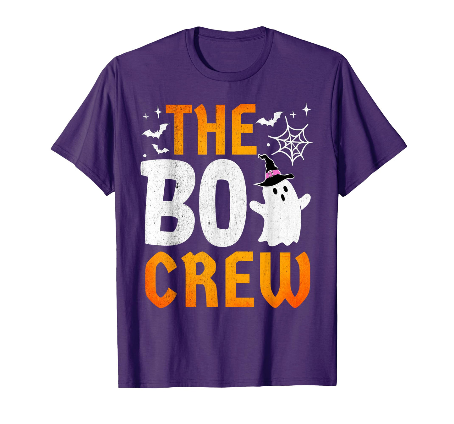 The Boo Crew Spooky Cute Ghost Funny Lazy Halloween Costume T-Shirt