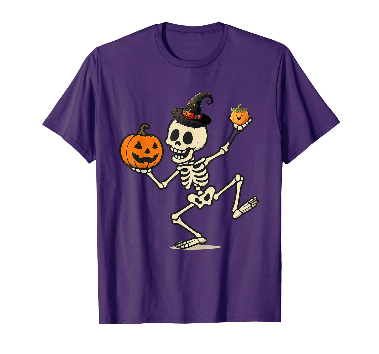 Dancing Skeleton Halloween Design Cute and Fun Spooky Style T-Shirt