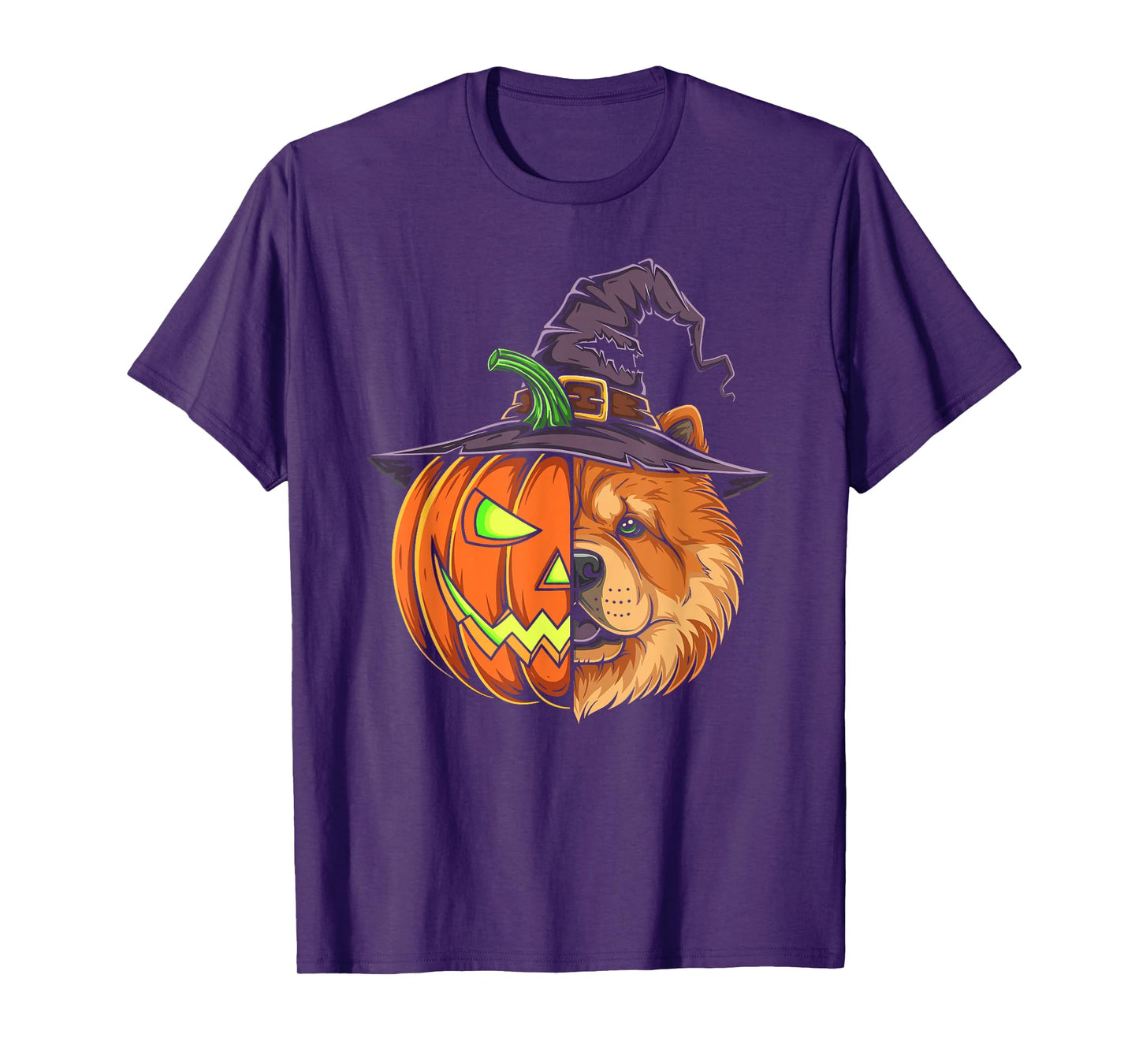 Chow Chow Pumpkin Jack O Lantern Halloween Kids Mens Womens T-Shirt