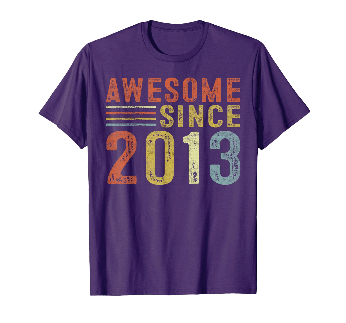 Awesome Since 2013 12th Birthday Retro Gifts Born In 2013 T-Shirt
