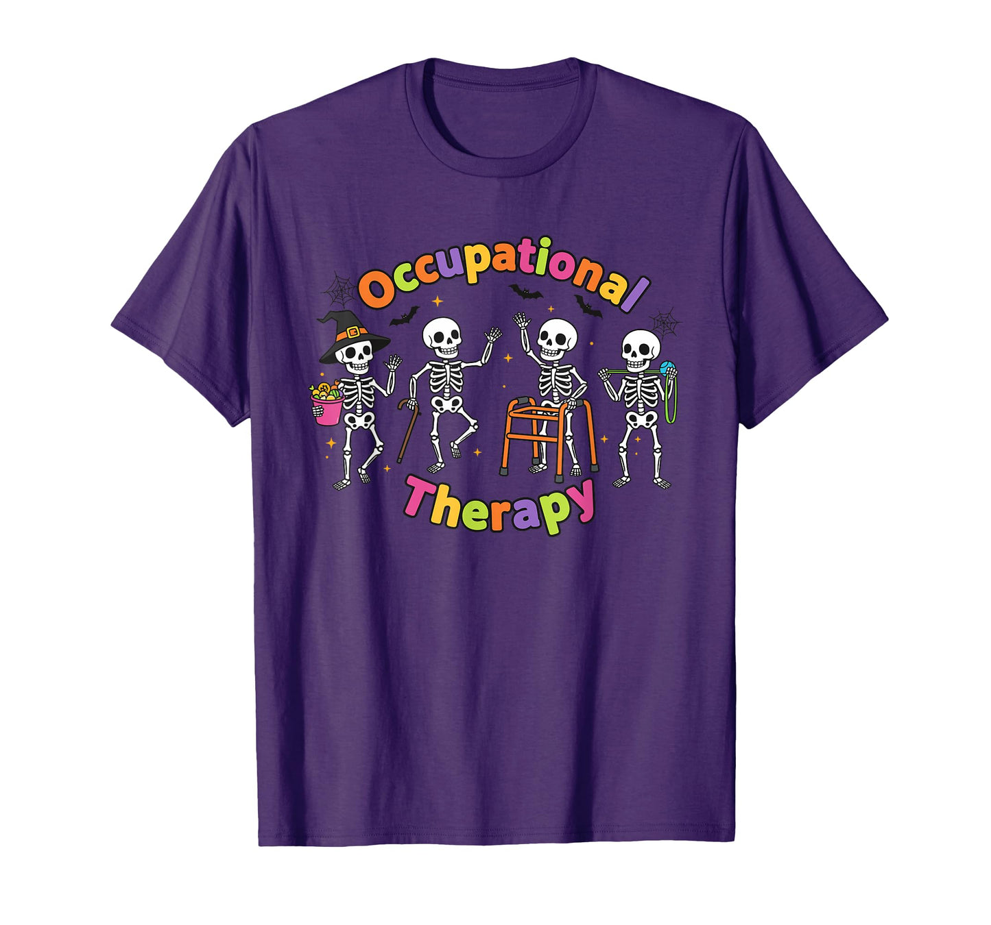 Occupational Therapy Halloween Skeletons OT Squad T-Shirt