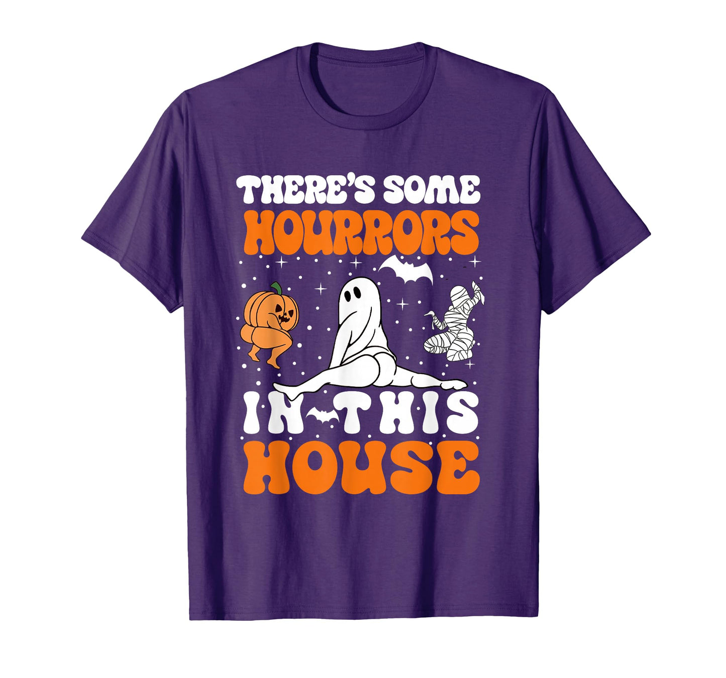There's Some Horrors in This House Funny Halloween Men Women T-Shirt