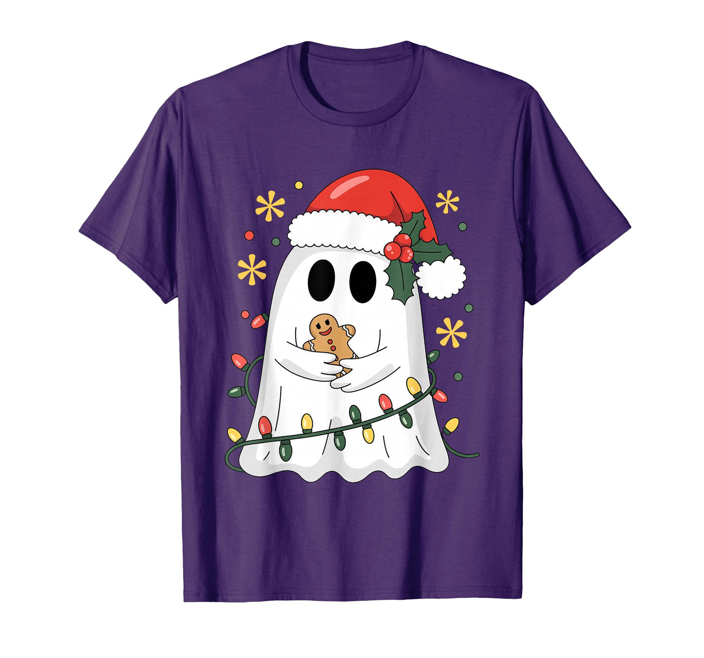 Ghost Christmas Santa Spooky Christmas T-Shirt