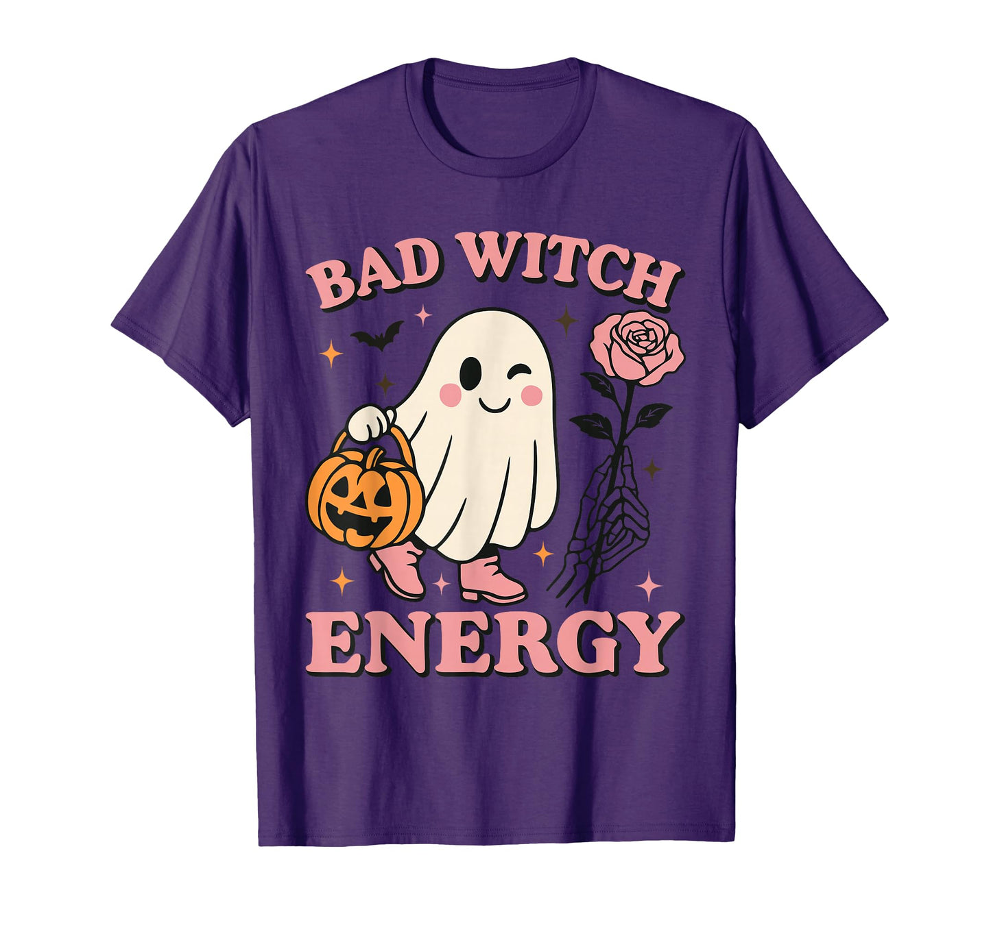 Bad Witch Energy Funny Halloween T-Shirt