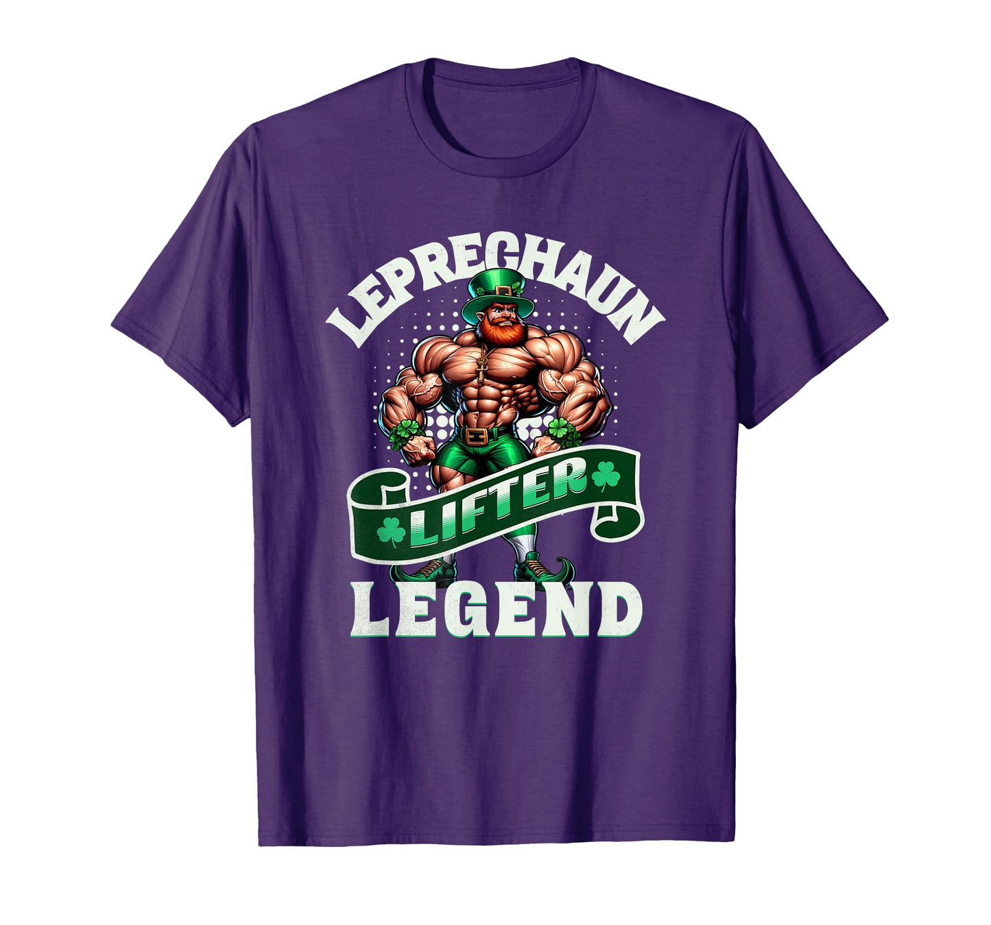 Leprechaun Lifter Legend Muscle Funny Irish Workout Gym T-Shirt