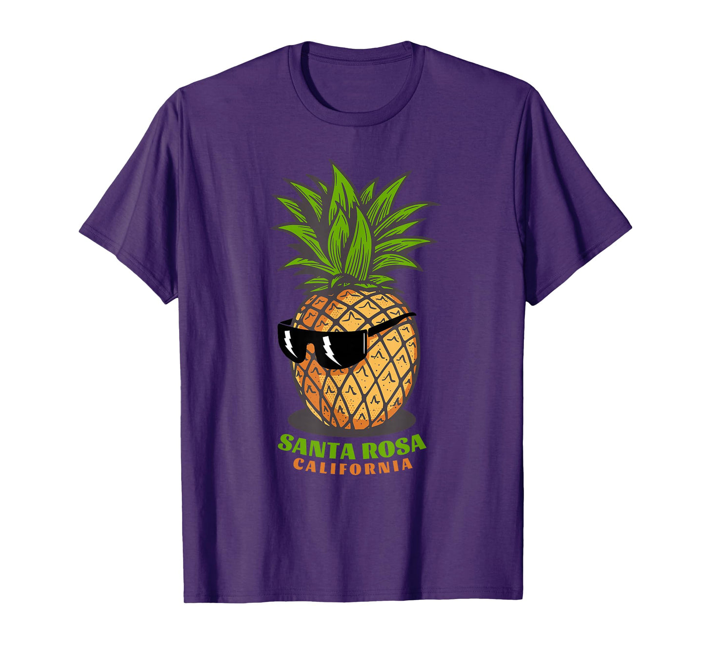 Santa Rosa California CA Cute Pineapple Sunglasses Vacation T-Shirt