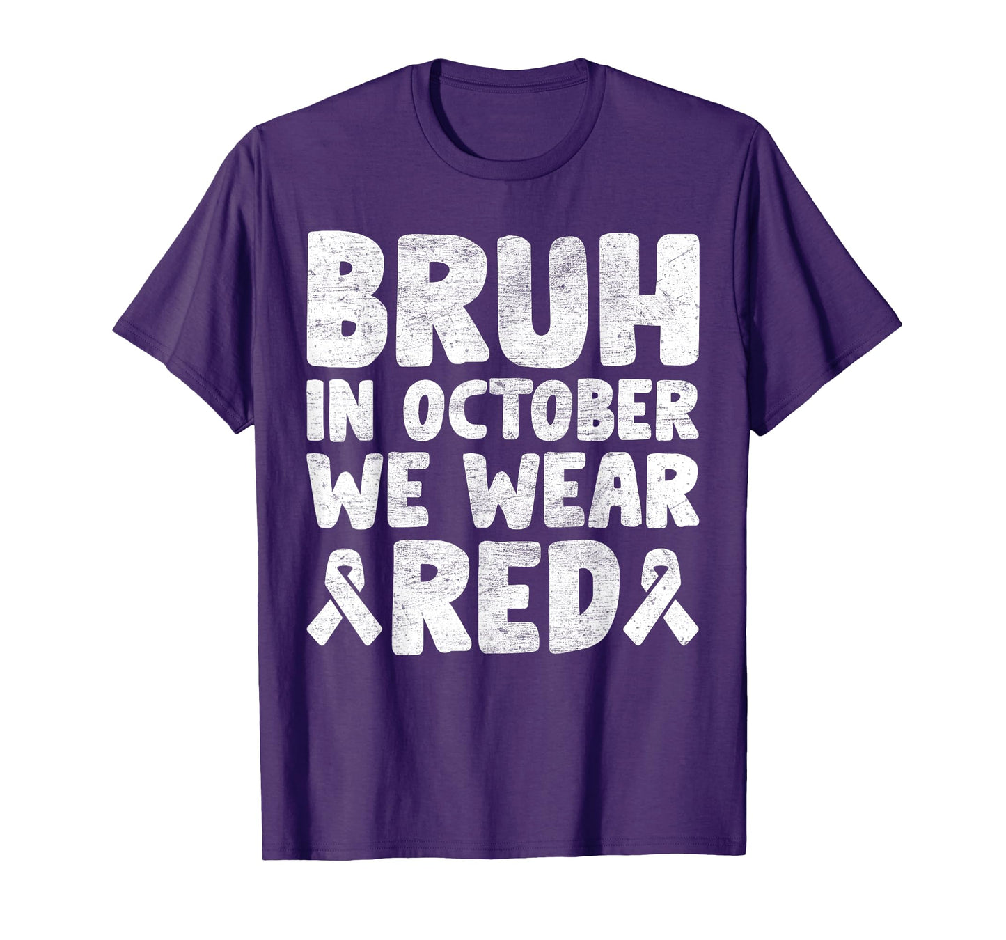 Red Ribbon Week Shirt for Kids Boys Bruh In October Wear Red T-Shirt