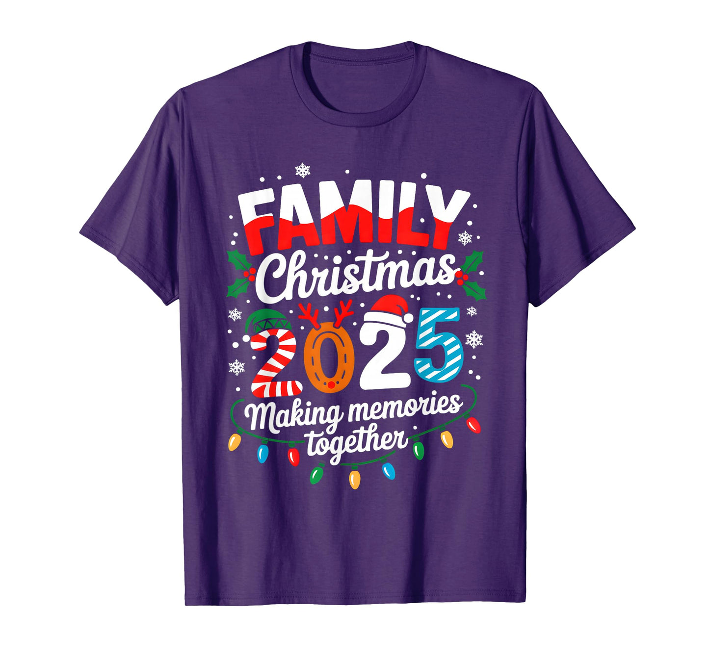 Family Christmas 2025 Matching Family Xmas Squad Santa 2025 T-Shirt