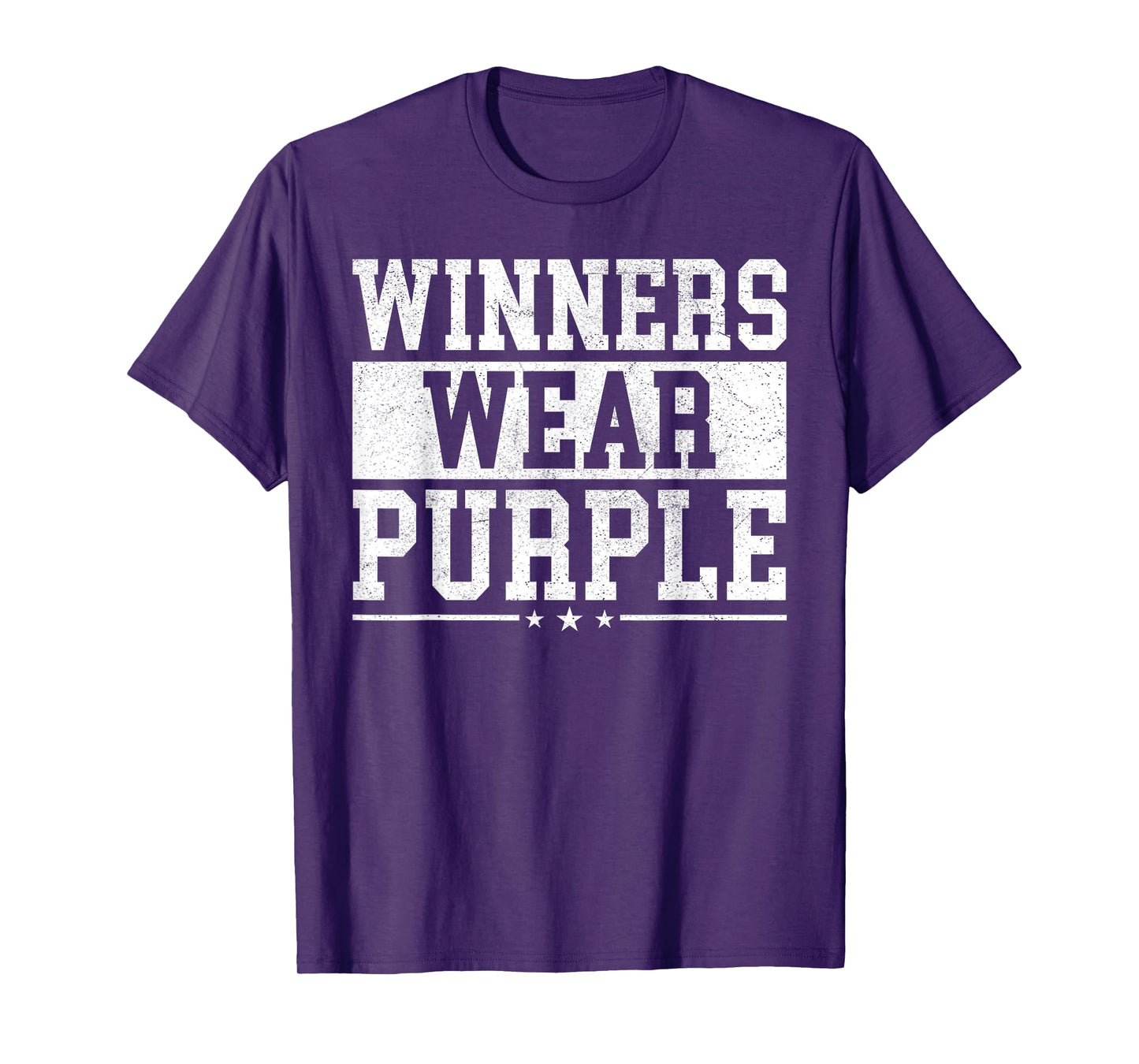 Winners Wear Purple Color War Camp Spirit Game Team Wear T-Shirt