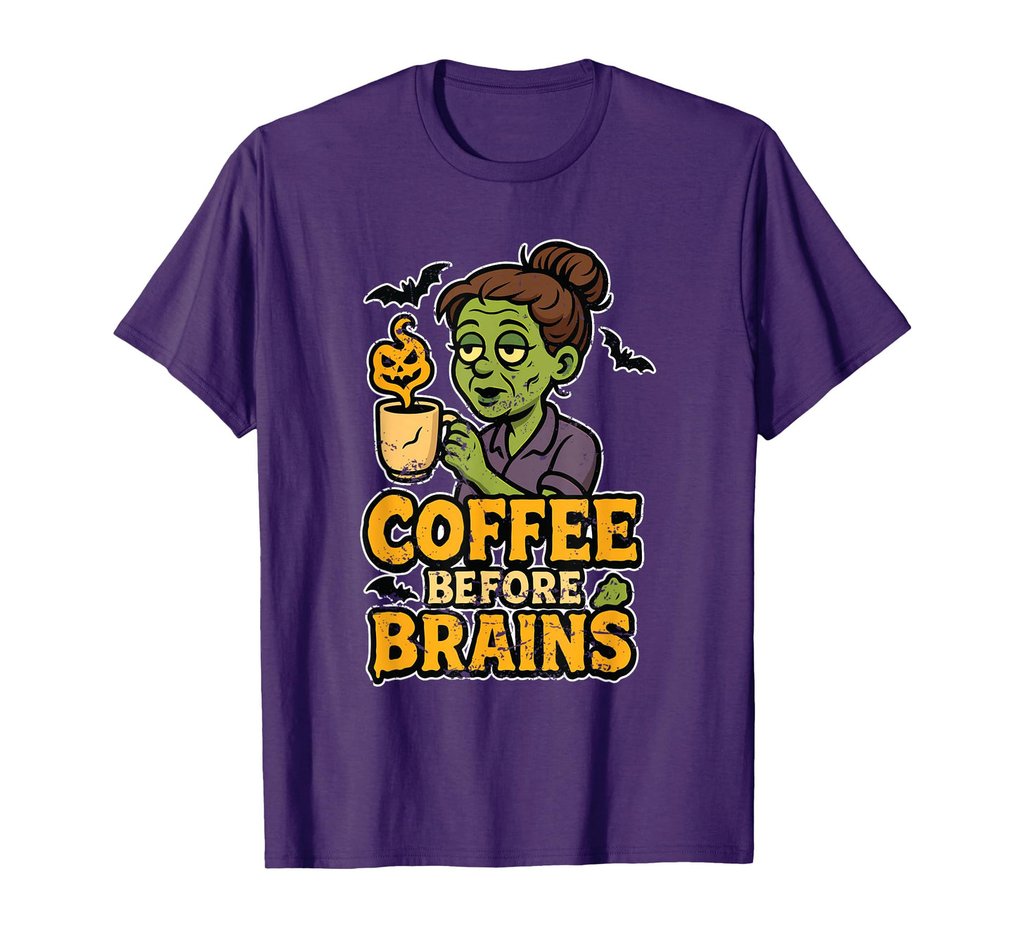 Coffee Before Brains Zombie T-Shirt