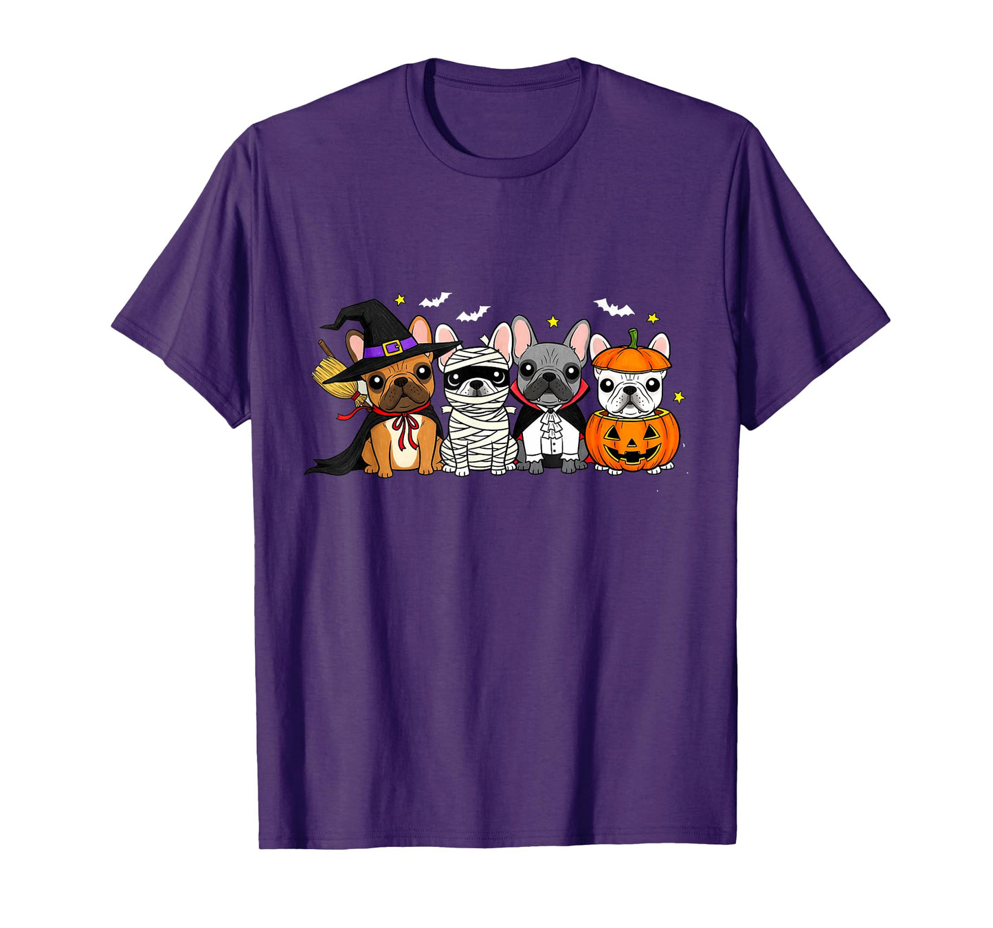 Mummy French Bulldog Halloween French Bulldog Witch Dog Mom T-Shirt
