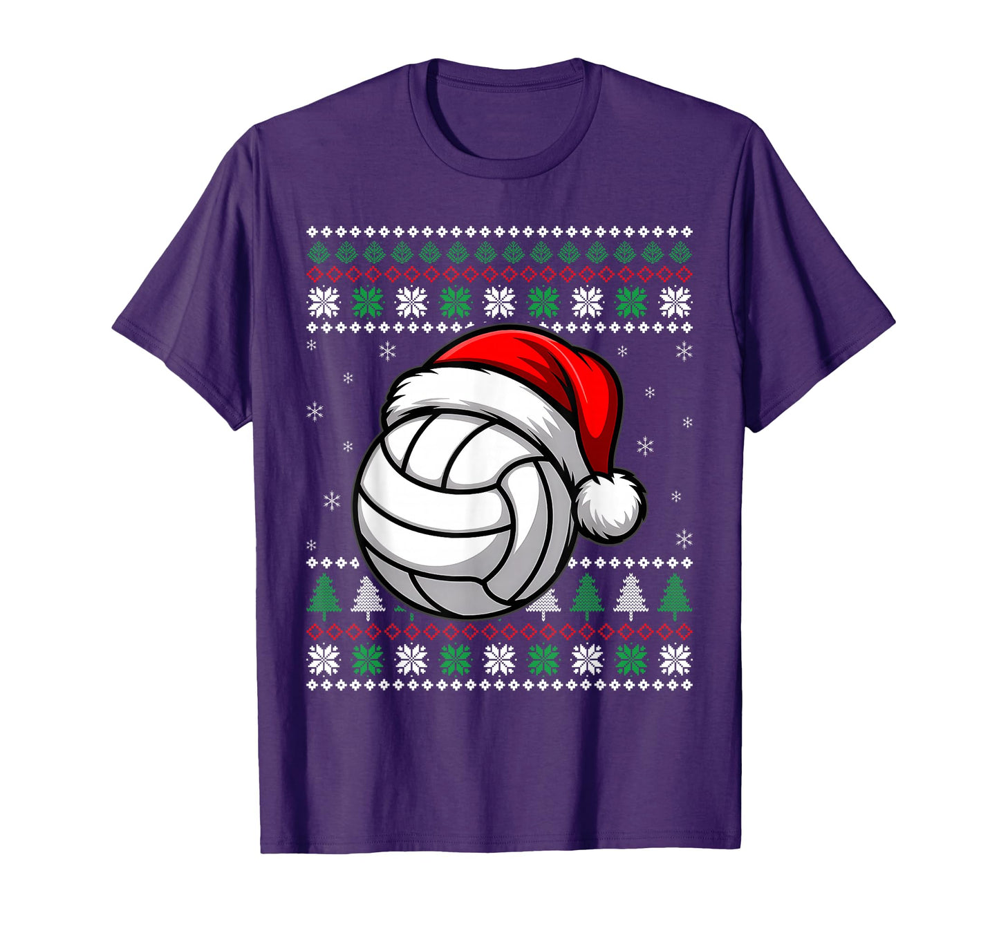 Ball Santa Hat - Christmas Volleyball T-Shirt