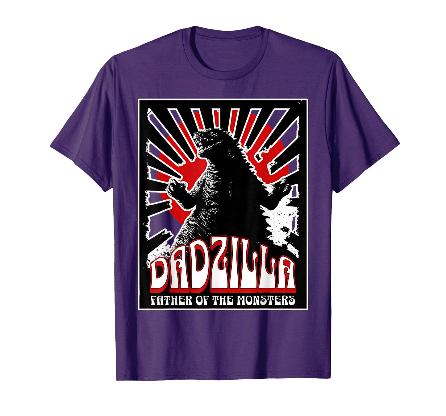 Vintage Dadzilla Father Of The Monsters Fathers Day T-Shirt
