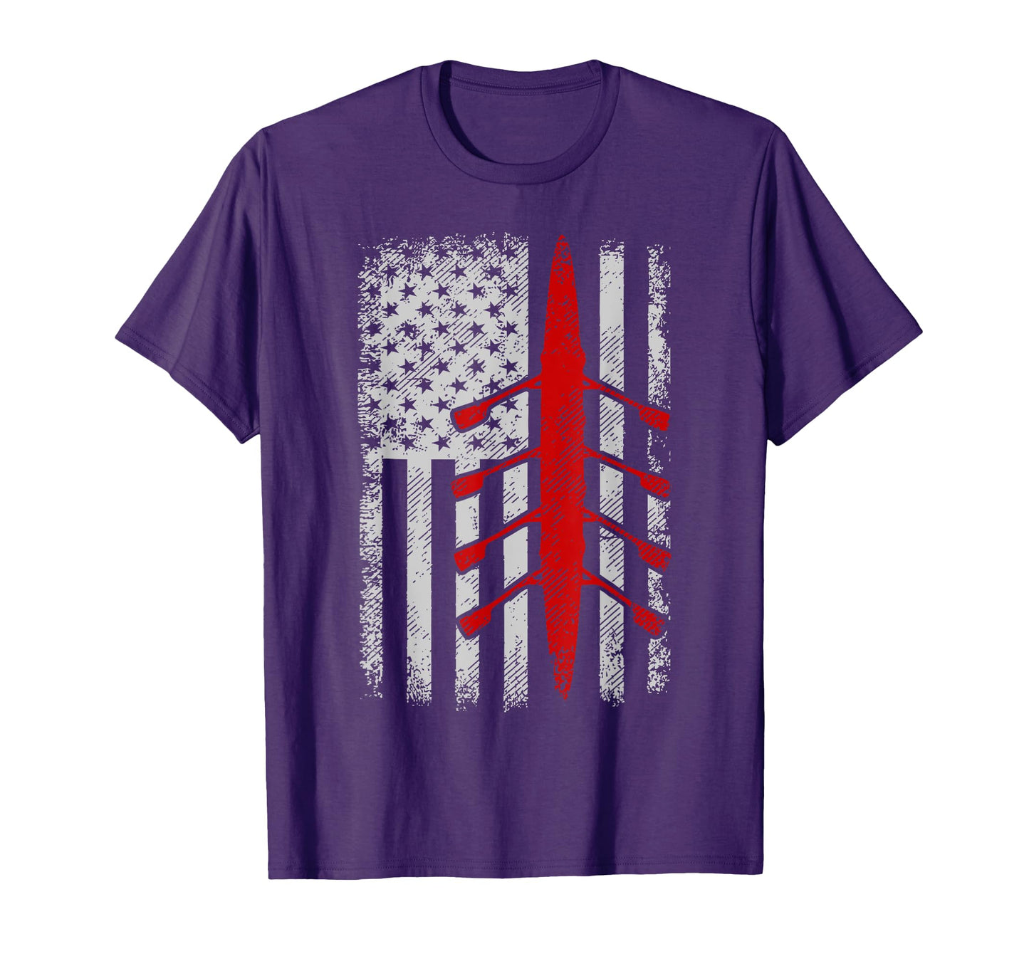American Flag Rowing T-Shirt