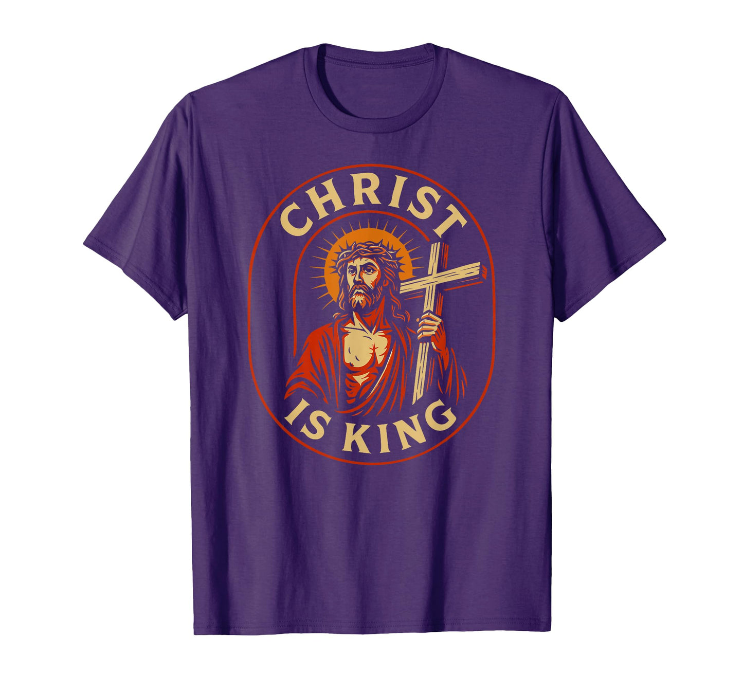 Christ is King Christian Jesus Faith Design for Men Women T-Shirt