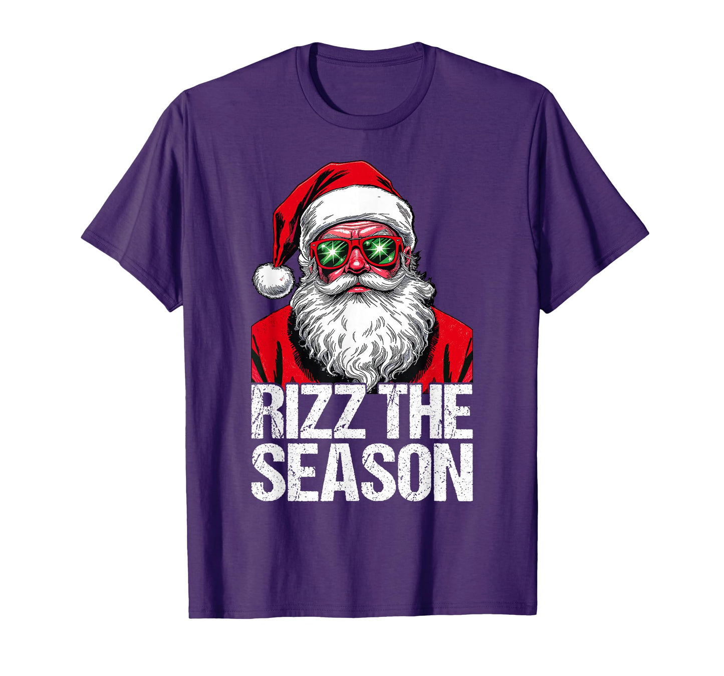 Rizz The Season Christmas Funny Santa Men Teen Boys T-Shirt