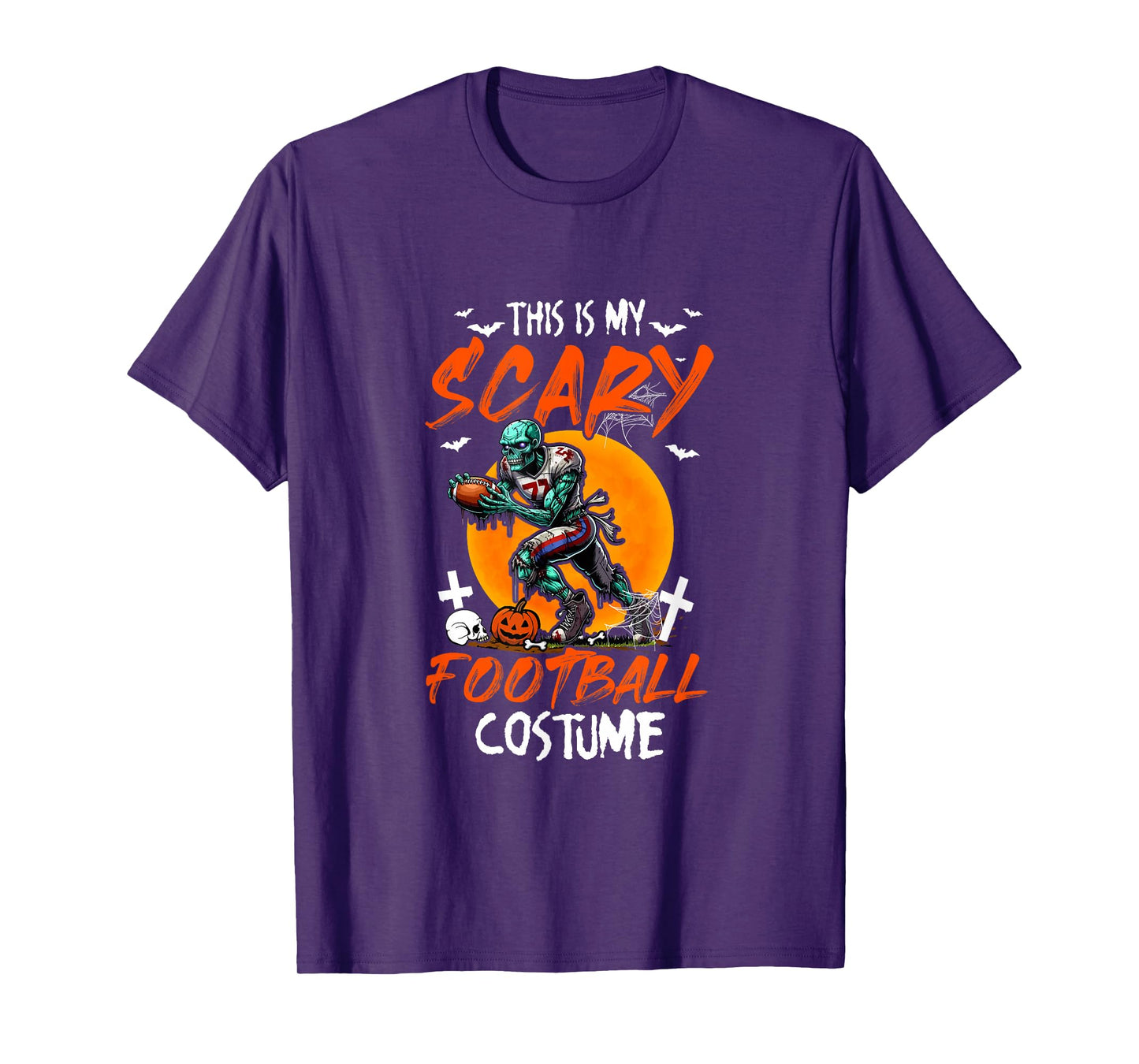 My Scary Football Costume Halloween Player Matching Team T-Shirt