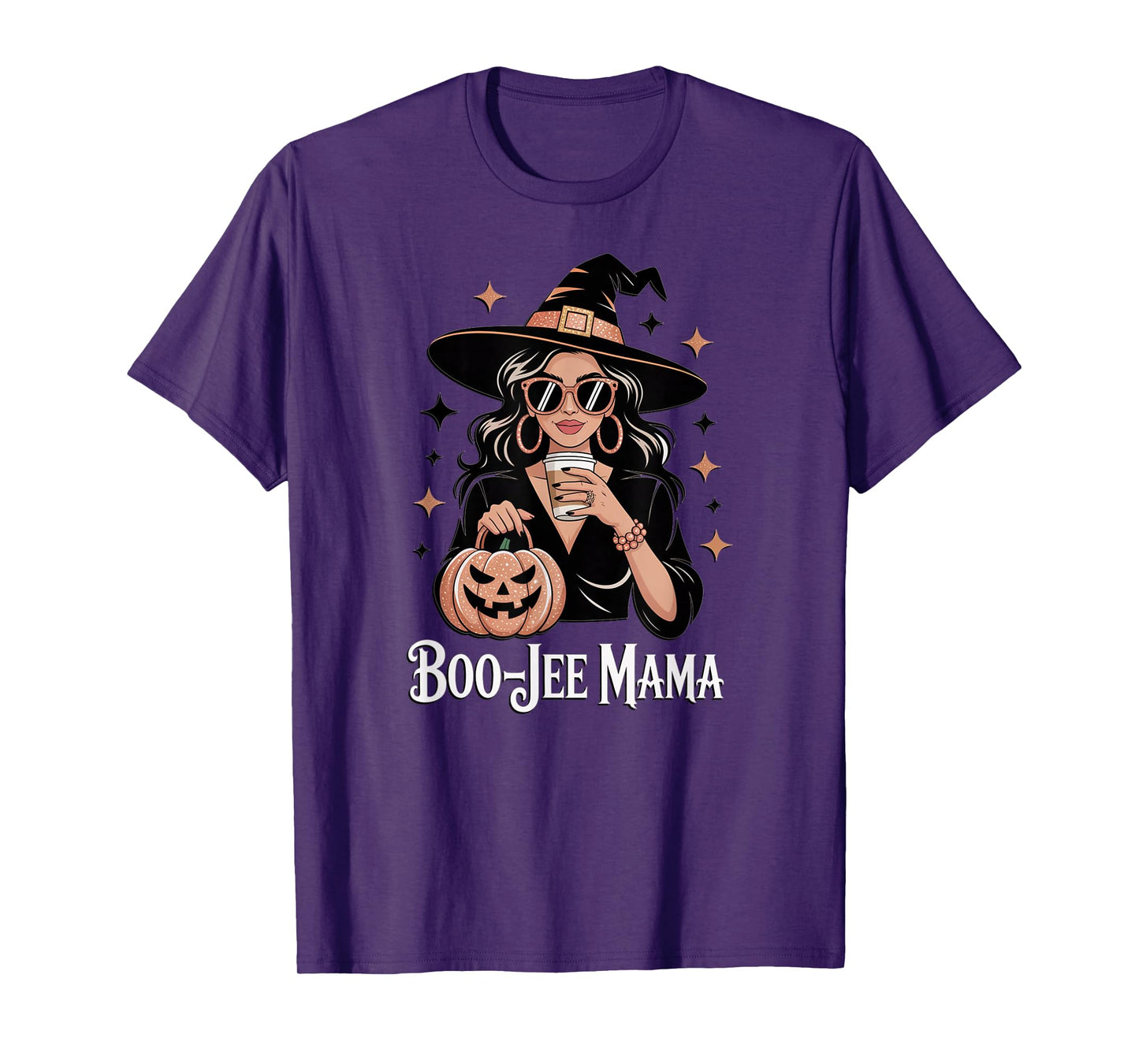 Boo-JEE Mama – Glam Witch Halloween for Moms Ladies T-Shirt