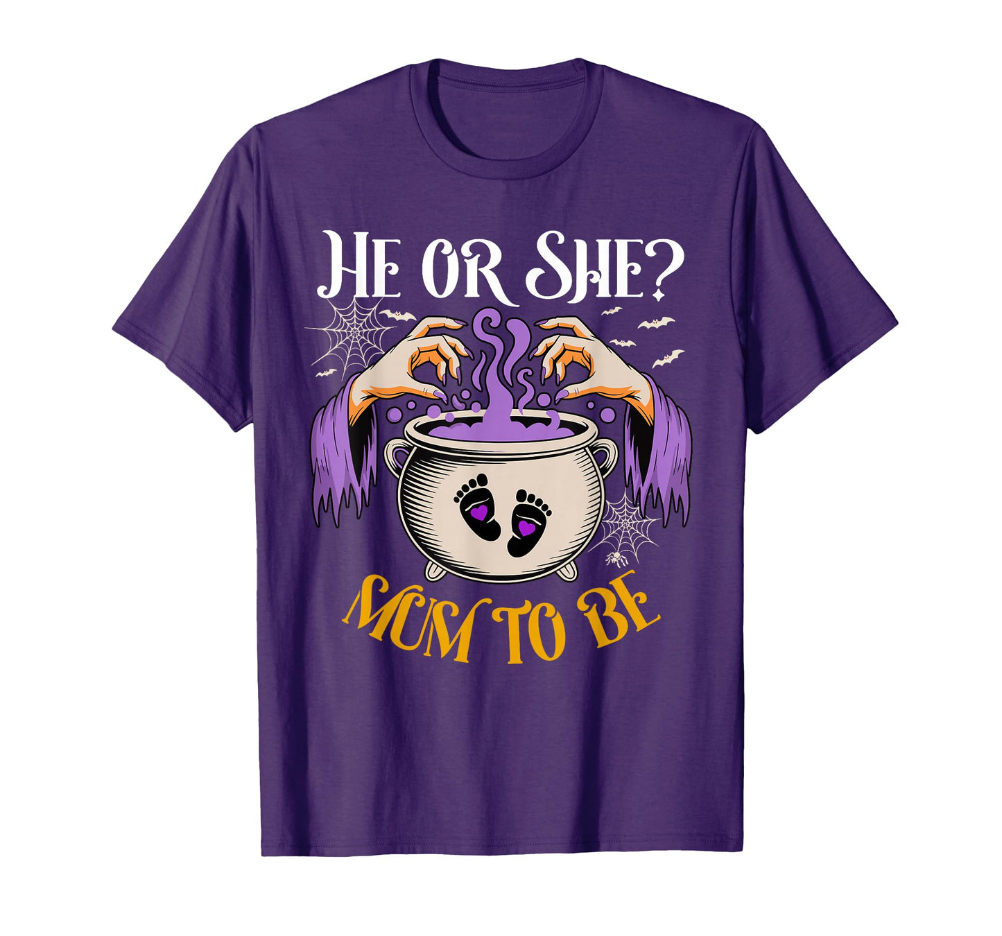 He Or She Mum to Be Baby Reveal Halloween Costume T-Shirt