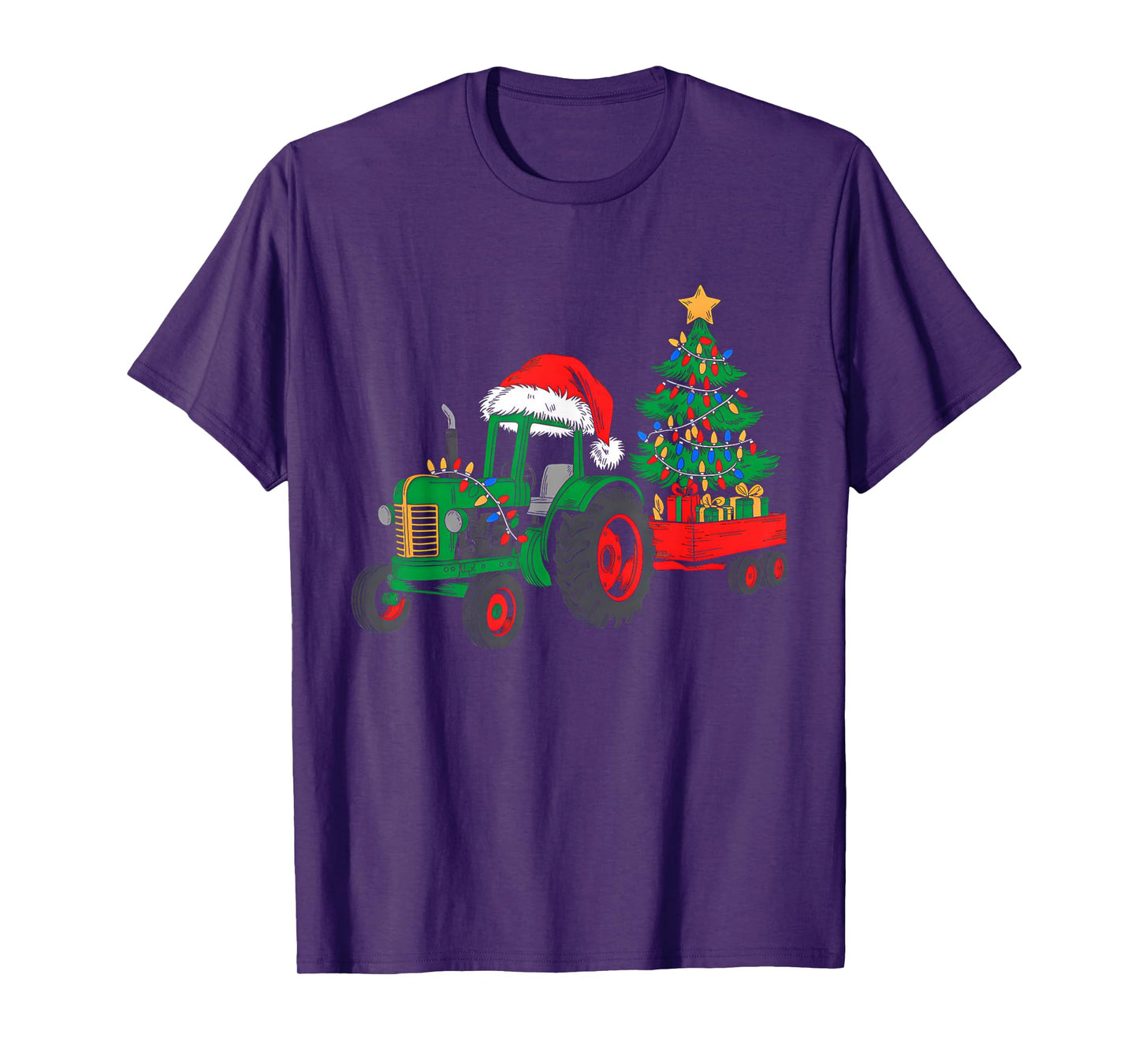 Christmas Tractor Santa Xmas Squad Farm Truck Funny Farmer T-Shirt