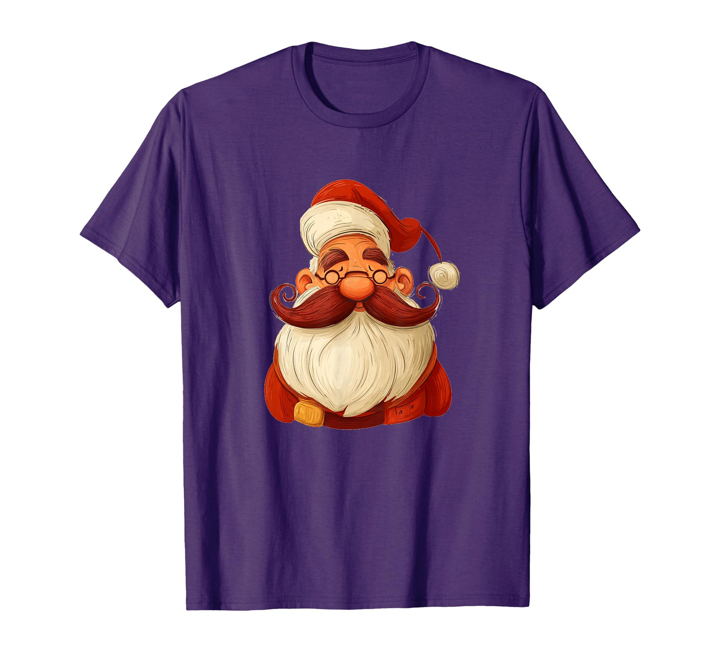 Pretty Santa Beard with Christmas Hat Costume T-Shirt