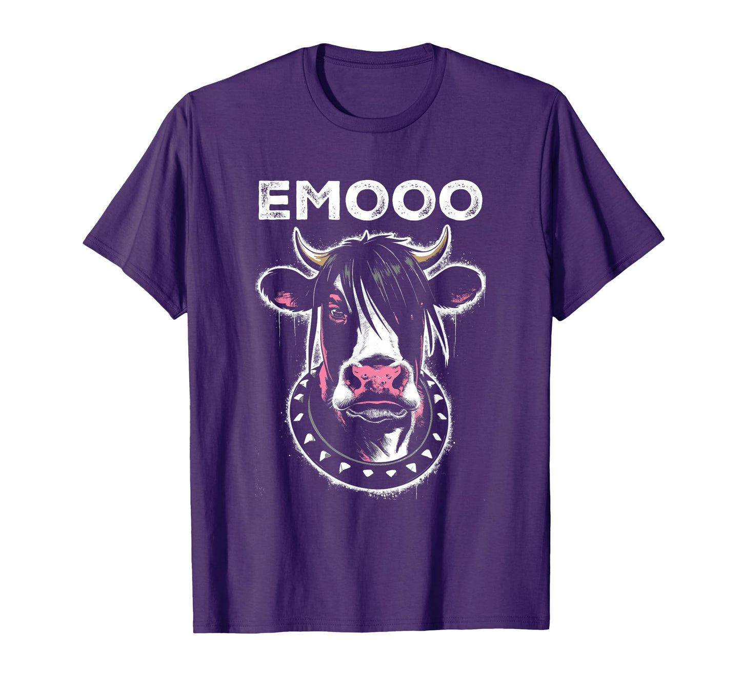 Emooo - Funny Graphic Emo Cow Pun Punk Grunge Lover T-Shirt