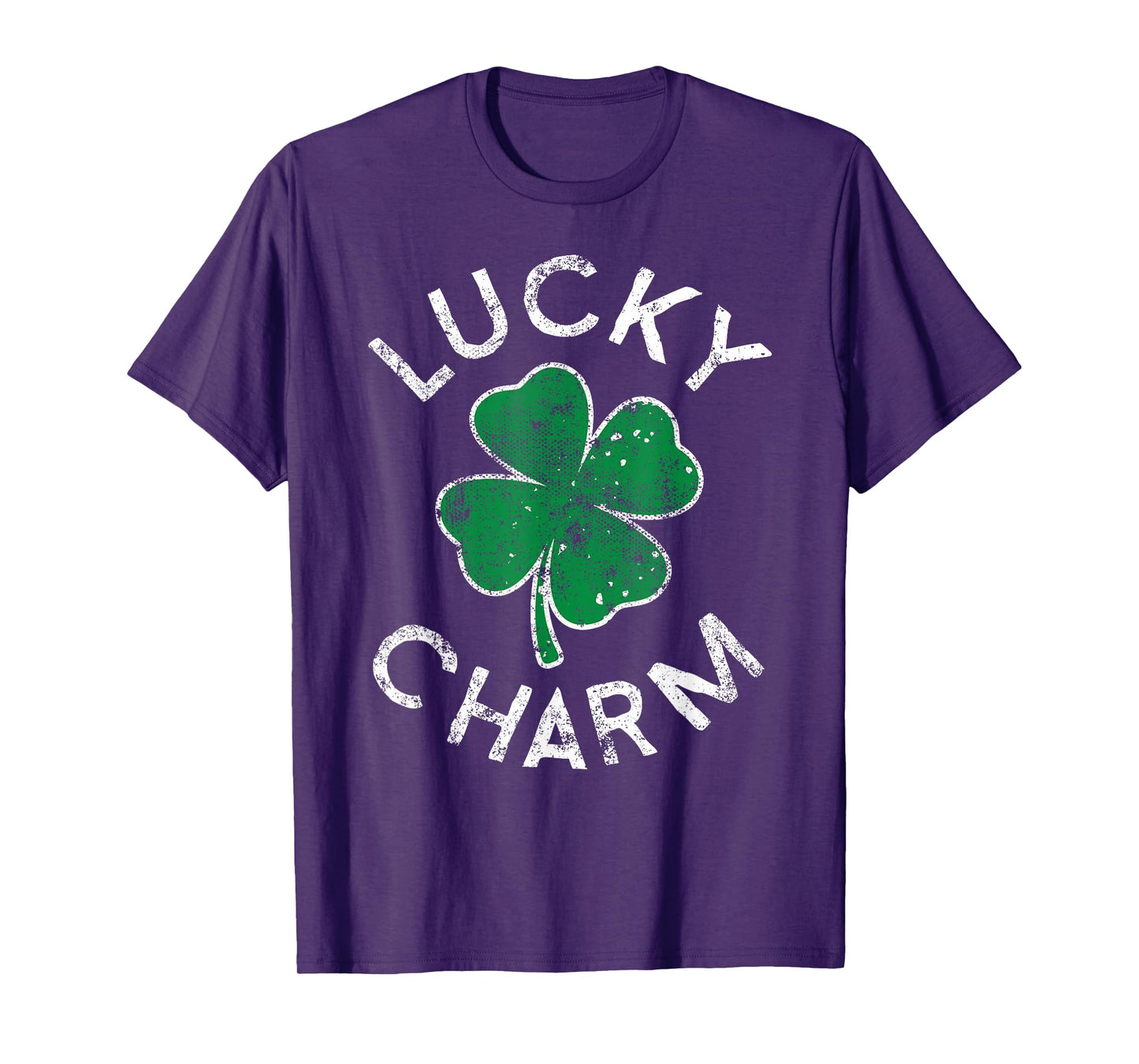 Lucky Charm Clover St. Patrick's Day Distress T-Shirt