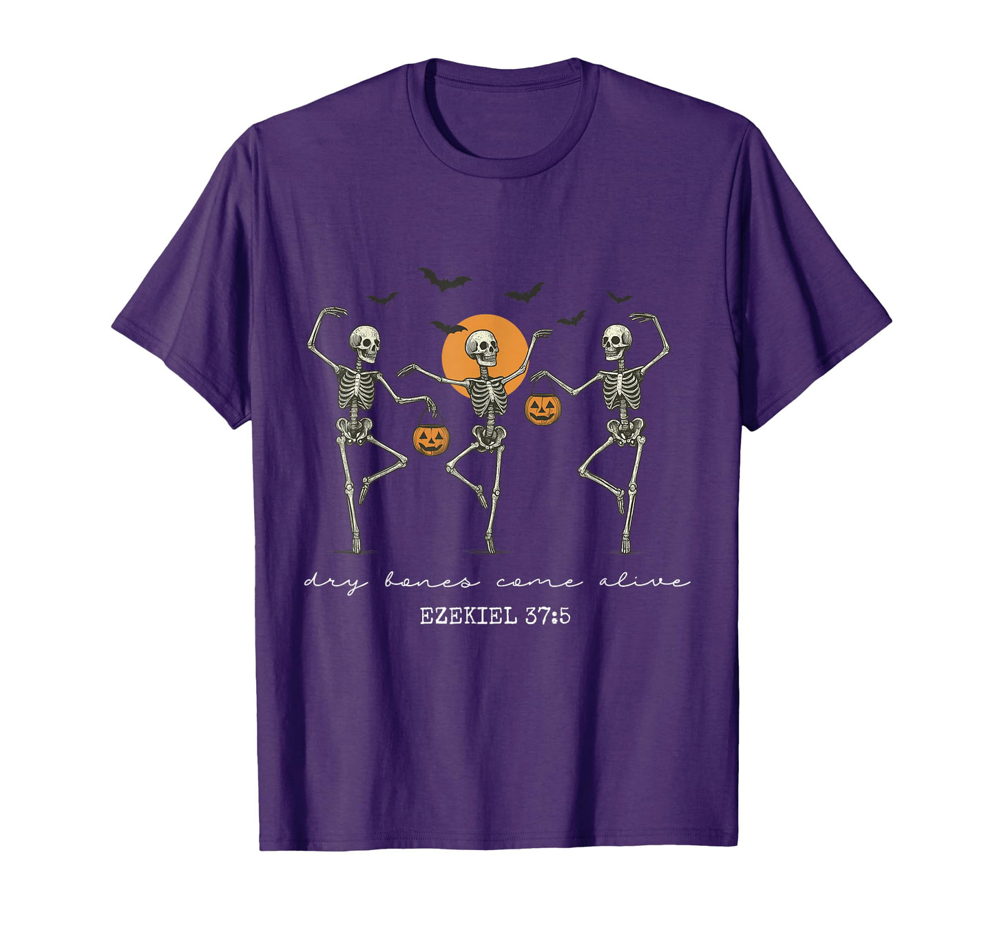 Retro Dry Bones Come Alive Ezekiel 37:5 Ballet Skeleton T-Shirt