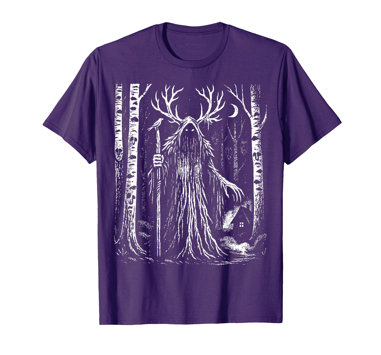 Leshy Forest Spirit Slavic Folklore Dark Nature Graphic T-Shirt