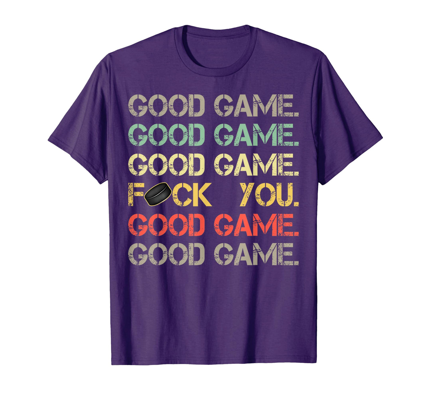 Good Game Good Game Good Game Funny Vintage Sports Hockey T-Shirt