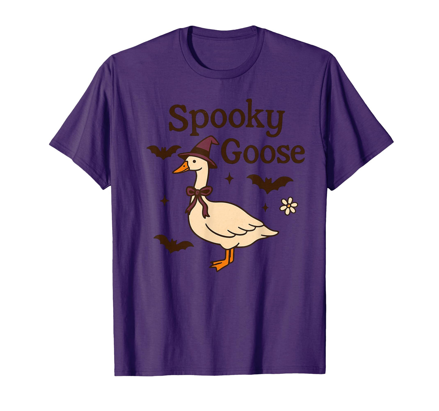 Spooky Goose Halloween Witch T-Shirt