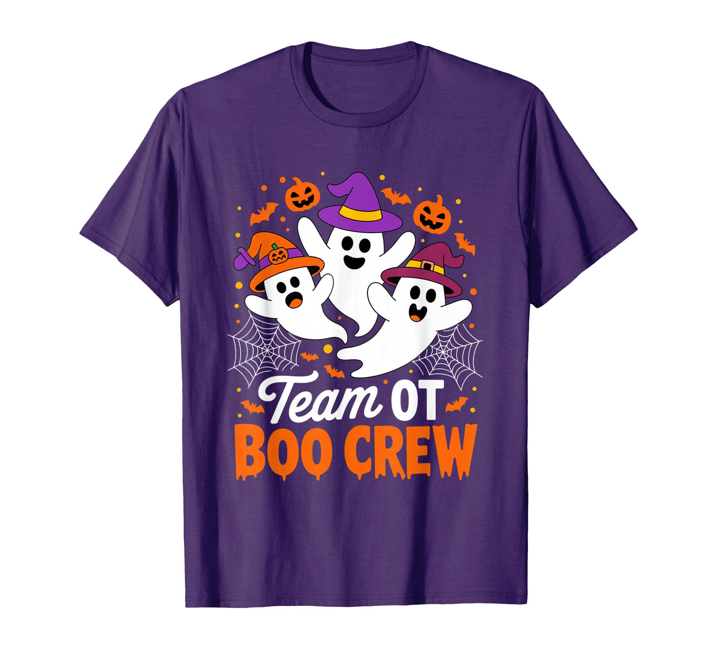 Team OT Boo Crew Ghost Halloween Occupational Therapists T-Shirt