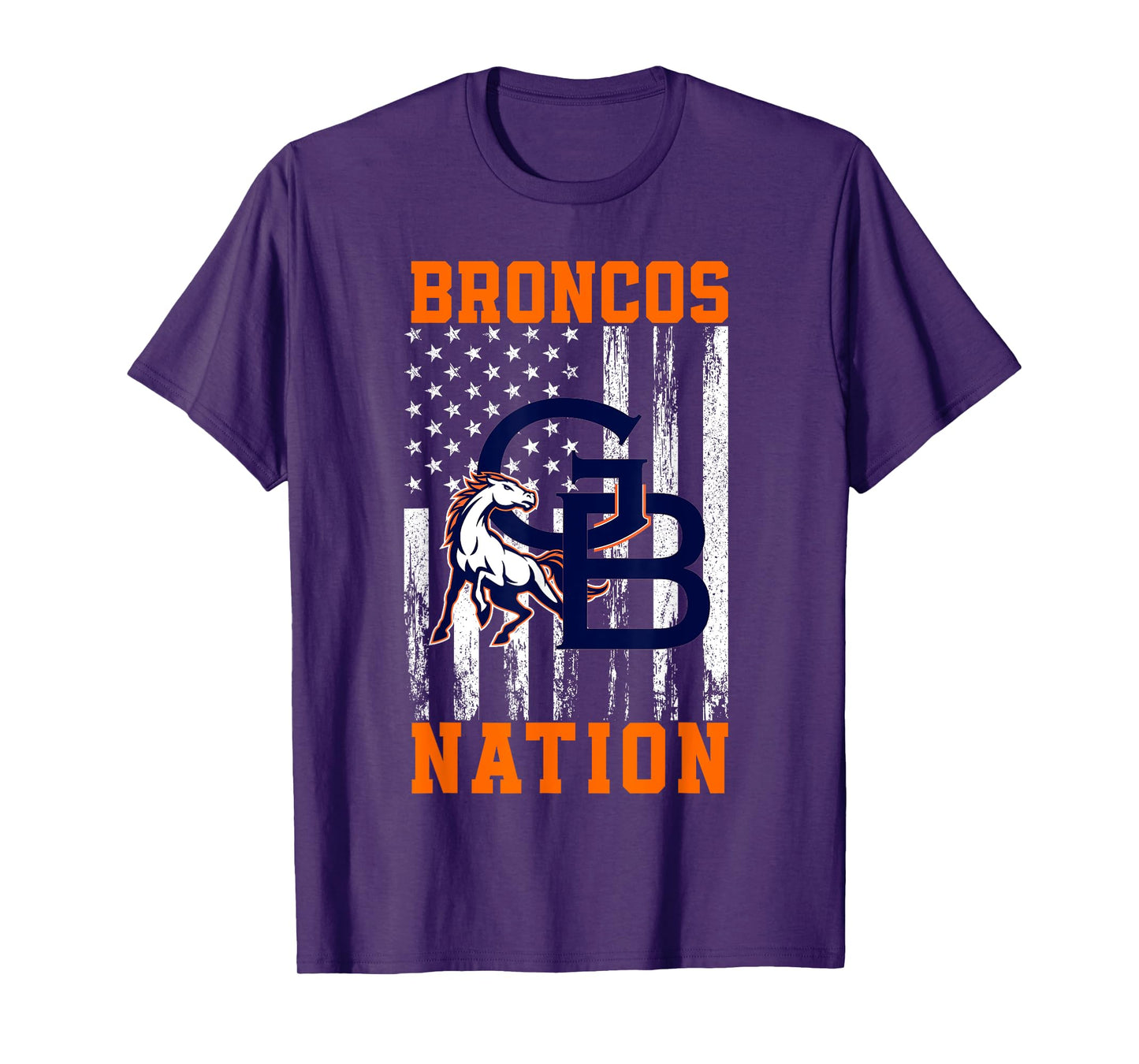 George Bush Broncos Logo Nation HS T-Shirt