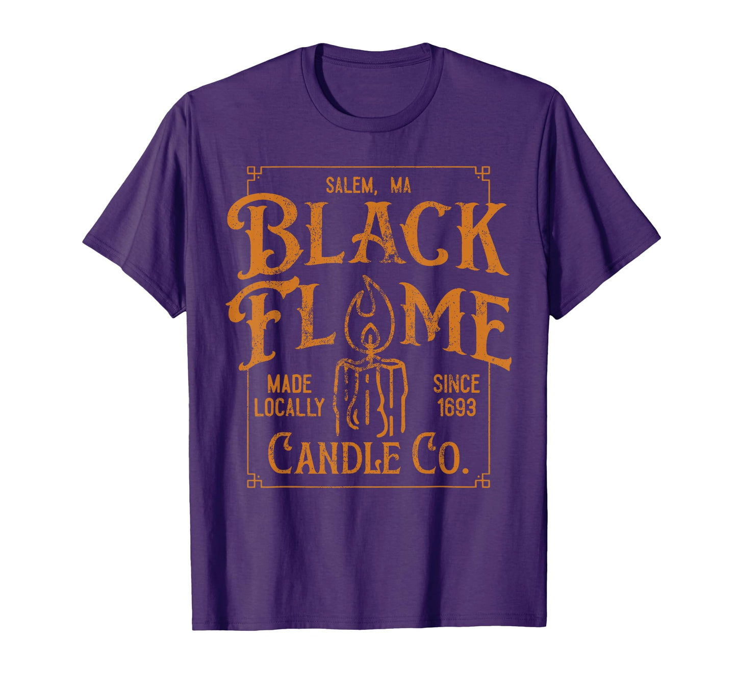 Salem est 1963 Black Flame Retro Halloween T-Shirt