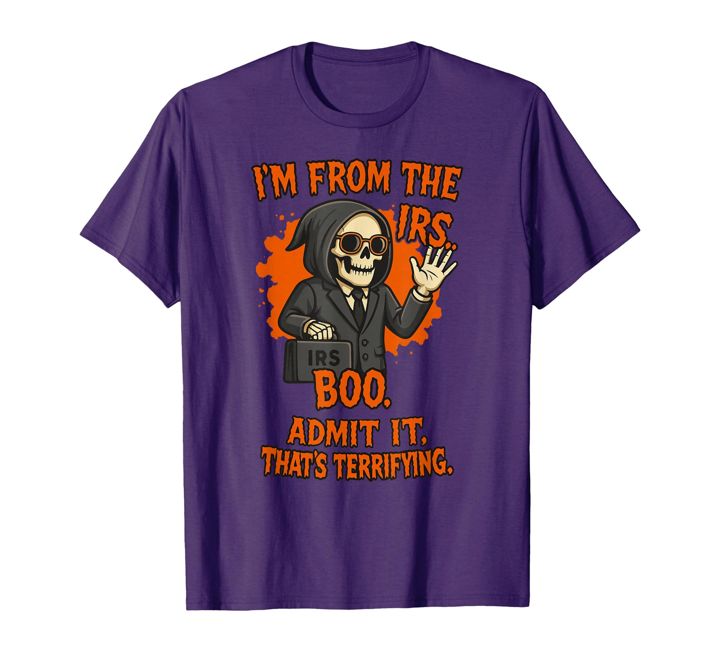 Boo-Halloween, Tax Office Costume, Boo-IRS Agent, Halloween T-Shirt