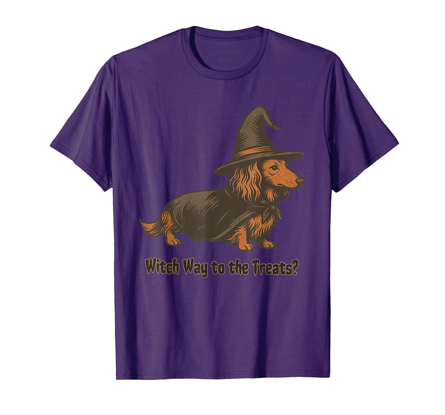 Witch Way to The Treats Dog Halloween T-Shirt