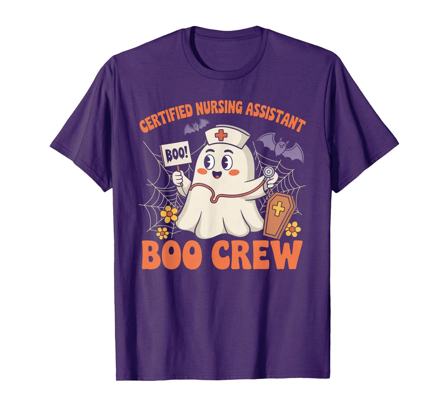 Certified Nursing Assistant Boo Crew Ghost T-Shirt