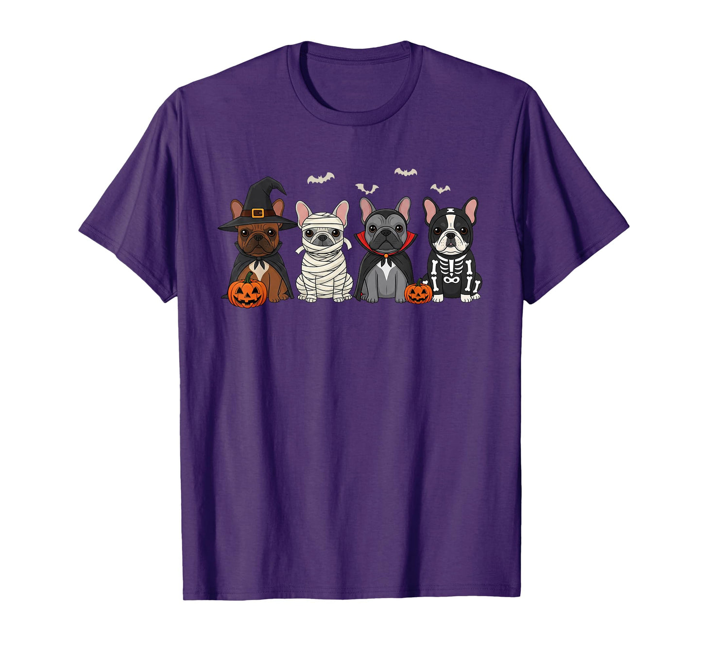 Mummy French Bulldog Halloween French Bulldog Witch Dog Mom T-Shirt