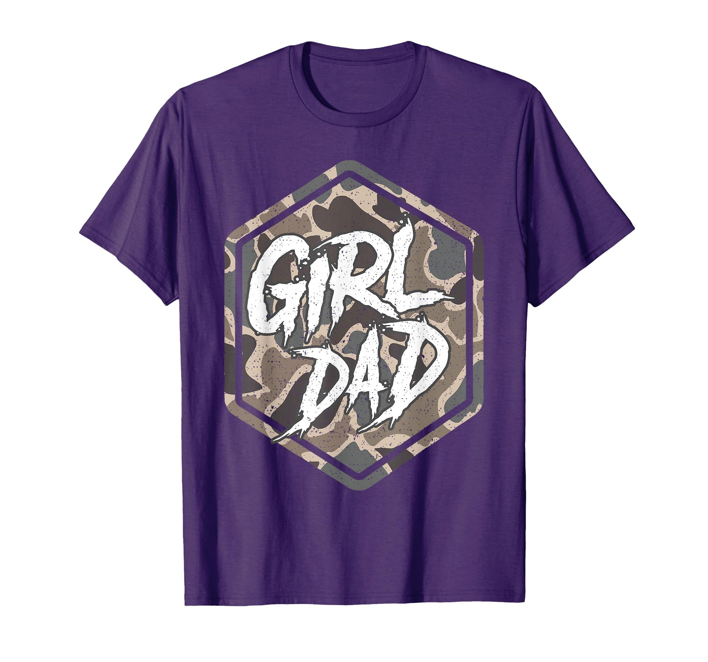 Vintage Dad Hunting Dad Camouflage Camo Dad Mens T-Shirt