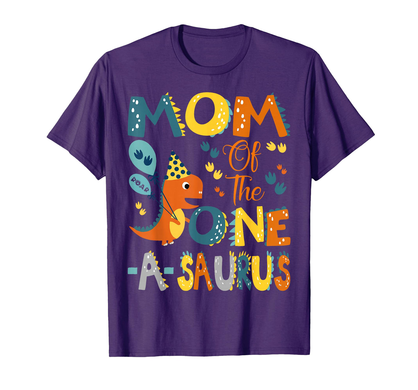 Mom Of The One-A-Saurus 1St Birthday Dinosaur Party T-Shirt