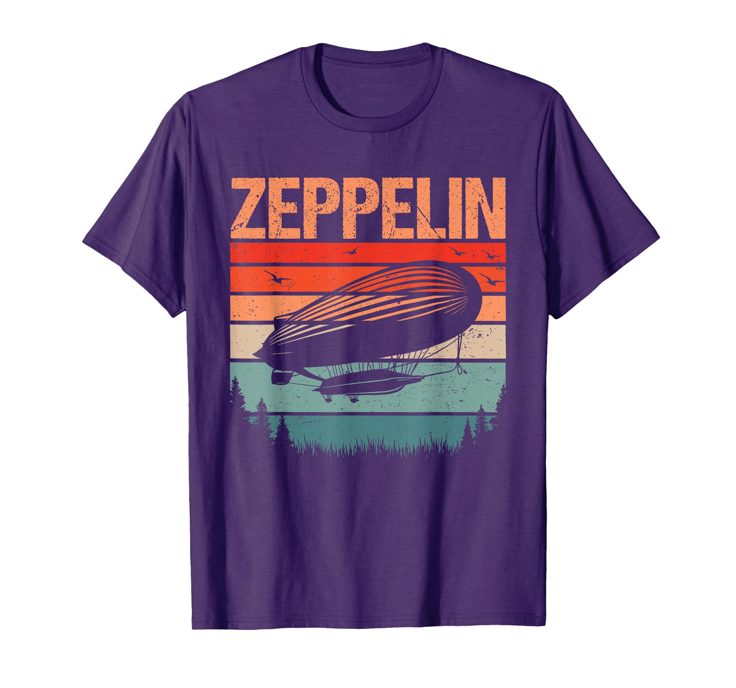 Retro Vintage Zeppelin Airship Aviation Blimp Men Women Kids T-Shirt